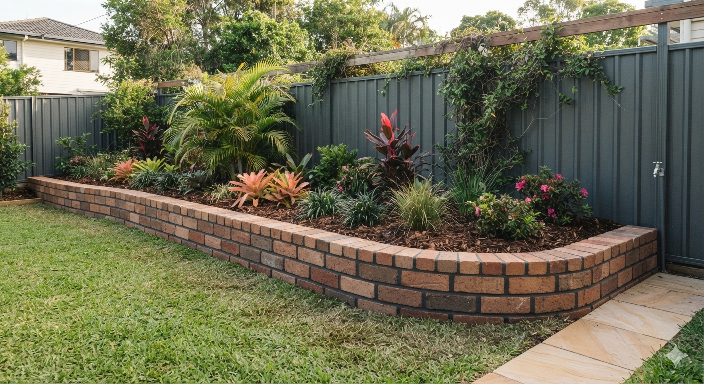 masonry garden wall